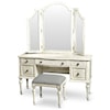 Steve Silver Highland Park Vanity and Mirror Set with Bench