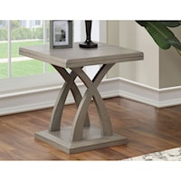End Table with X Base