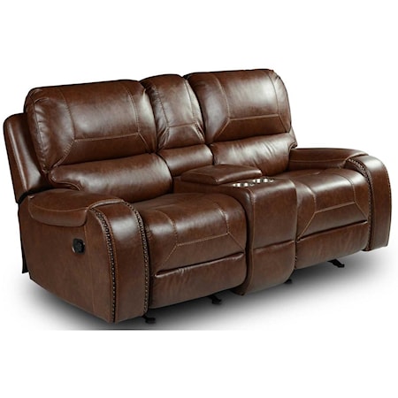 Manual Motion Glider Recliner Loveseat