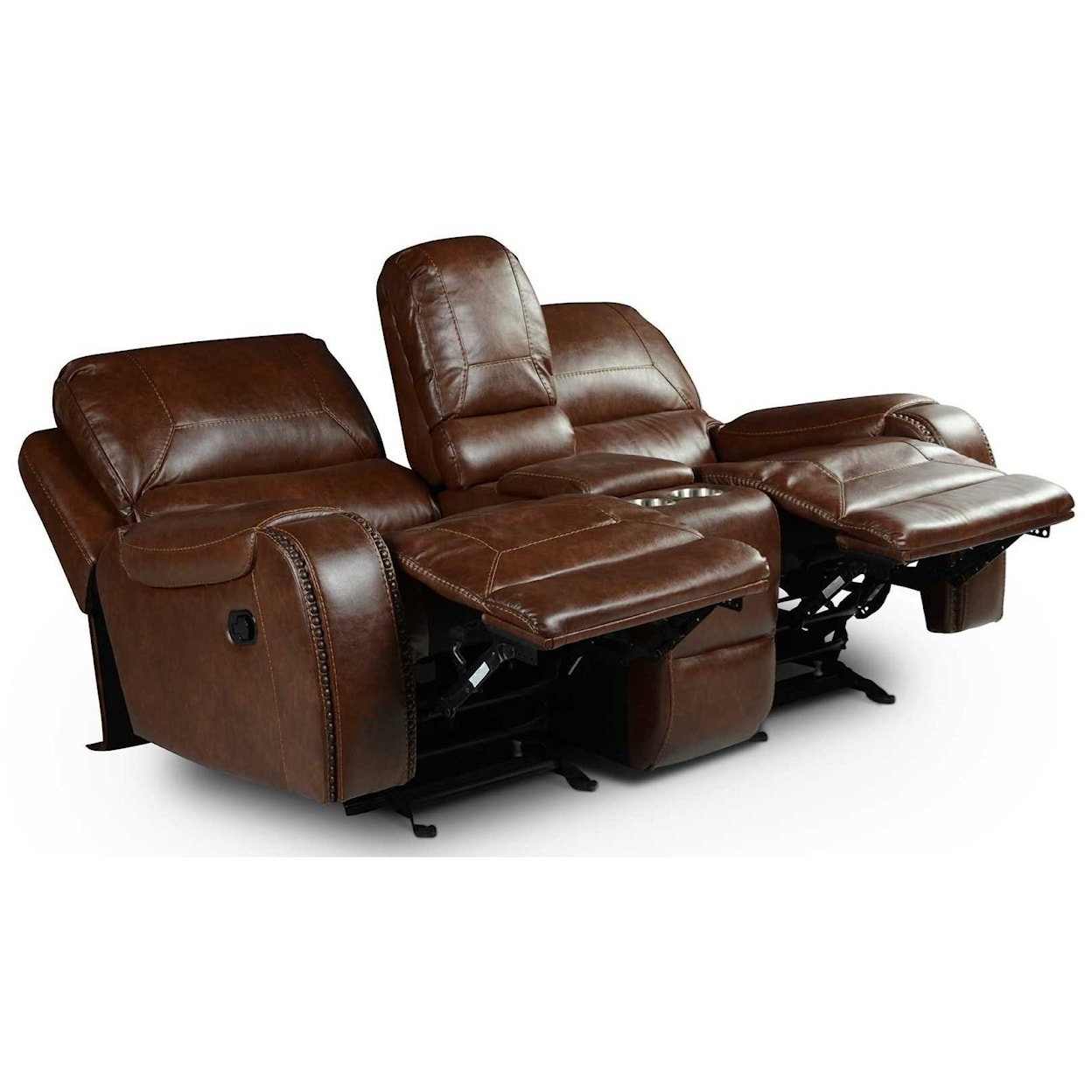 Prime Keily Manual Motion Glider Recliner Loveseat