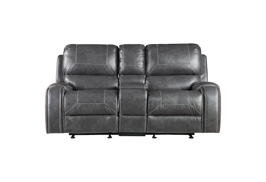 Keily Manual Motion Glider Recliner Loveseat by Steve Silver at Galleria Furniture, Inc.