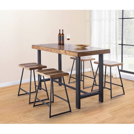 Counter Height Table and Stool Set