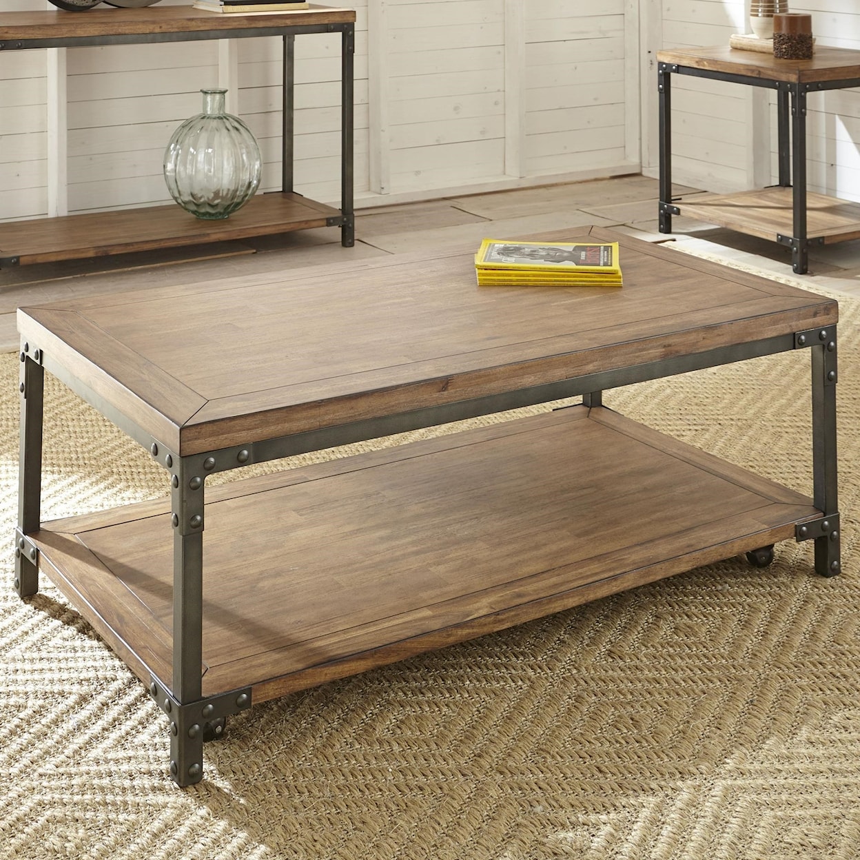 Prime Lantana Cocktail Table with Casters