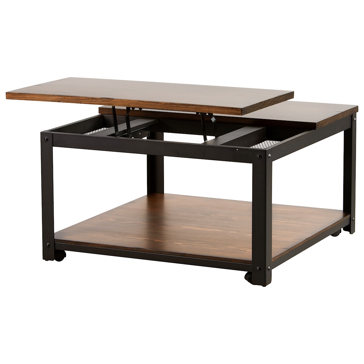 Prime Logan Lift Top Cocktail Table w/ Casters