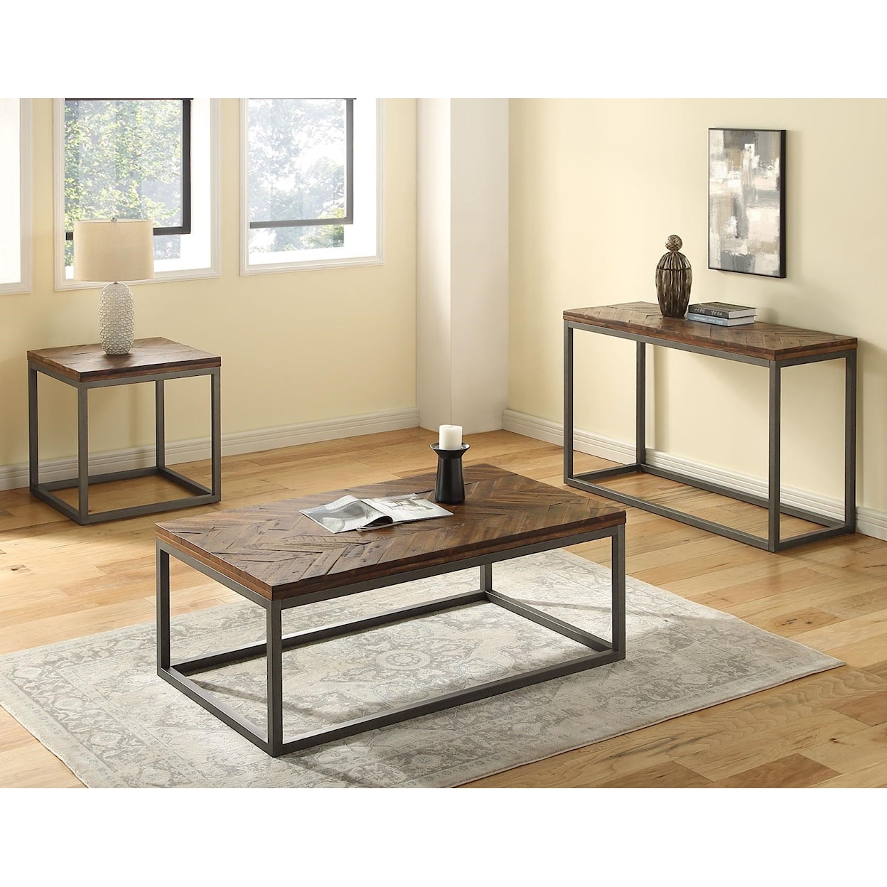 Steve Silver Lorenza 2 Piece Coffee Table Set