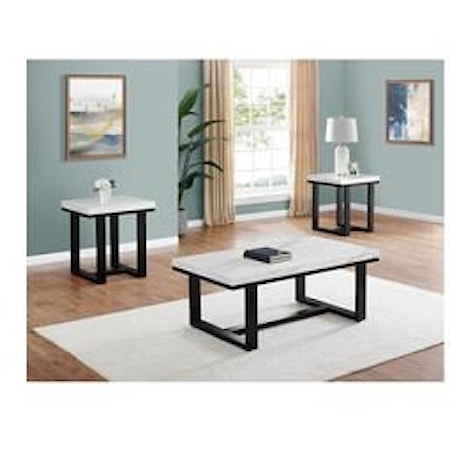 Cocktail Table and 2 End Tables Set