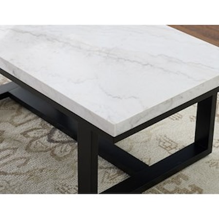 Marble Top Cocktail Table