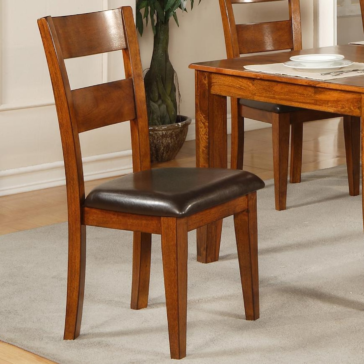 Prime Mango Ladder Back Side Chair