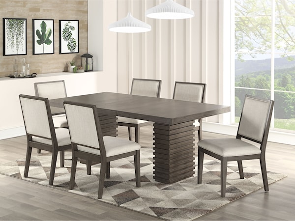 7 Piece Dining and Chair Set