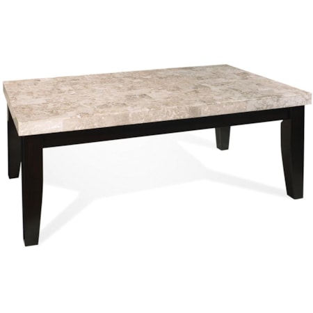 Marble Veneer Top Cocktail Table