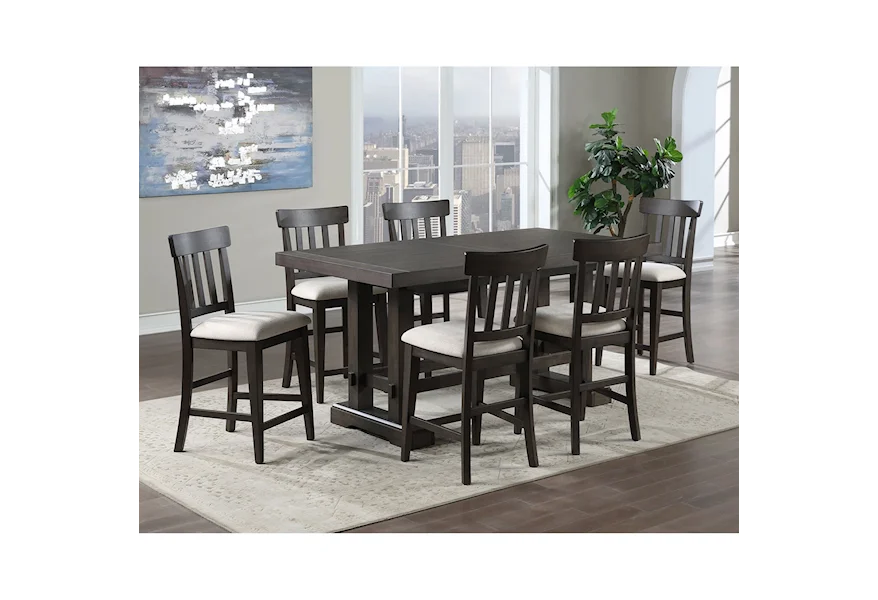Napa 7-Piece Counter Height Dining Set by Steve Silver at Galleria Furniture, Inc.