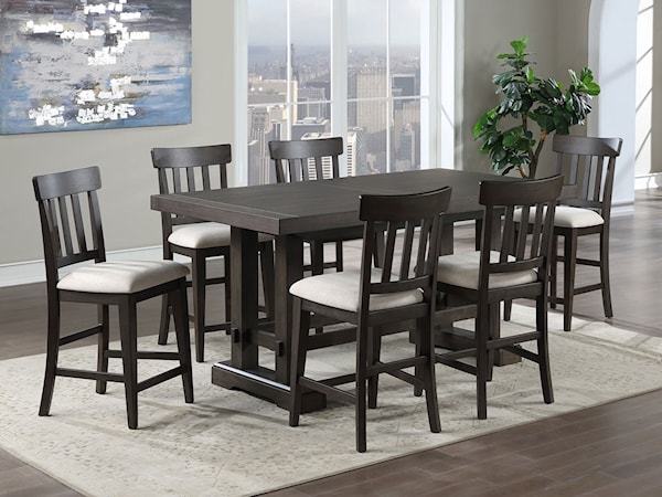 7-Piece Counter Height Dining Set