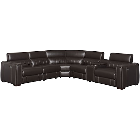 4-Seat Power Reclining Sectional Sofa