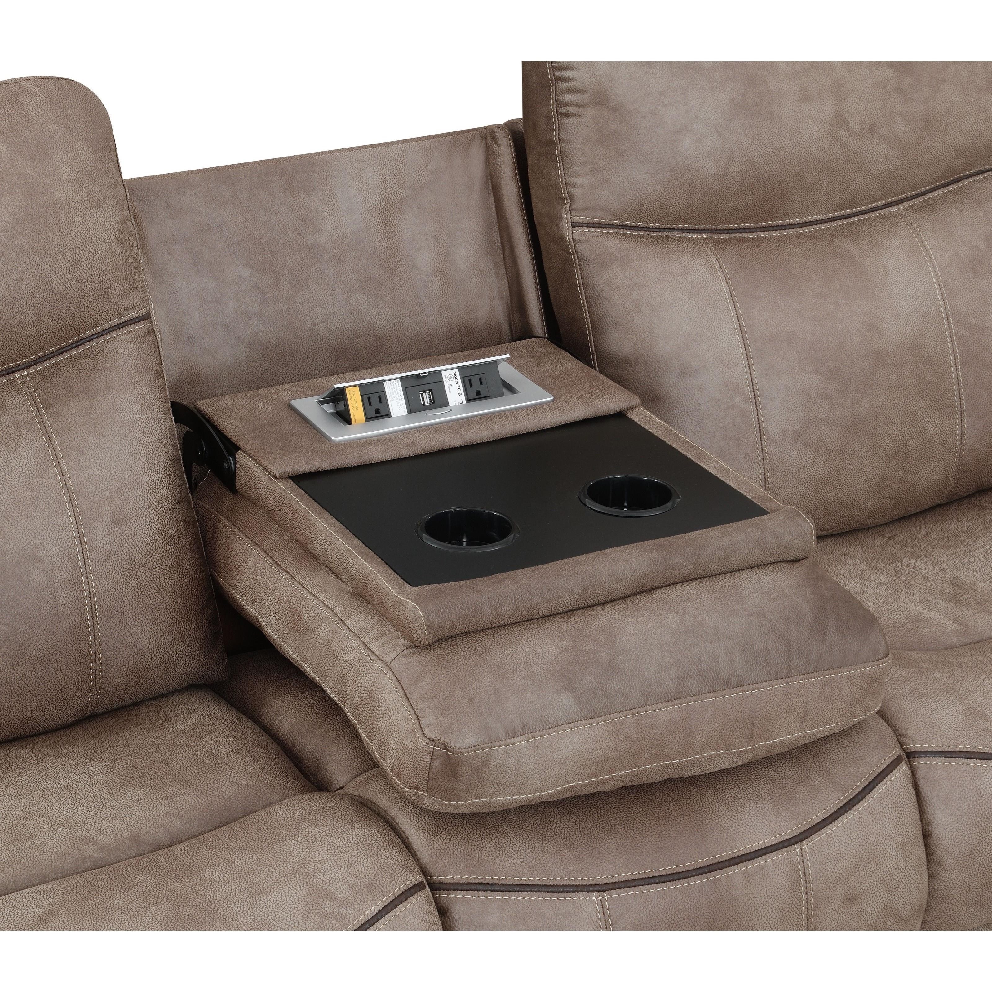 Steve Silver Nashville Casual Recliner Sofa with Drop Down Center