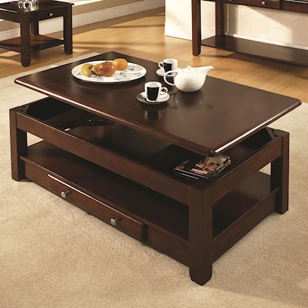 Lift-Top Cocktail Table
