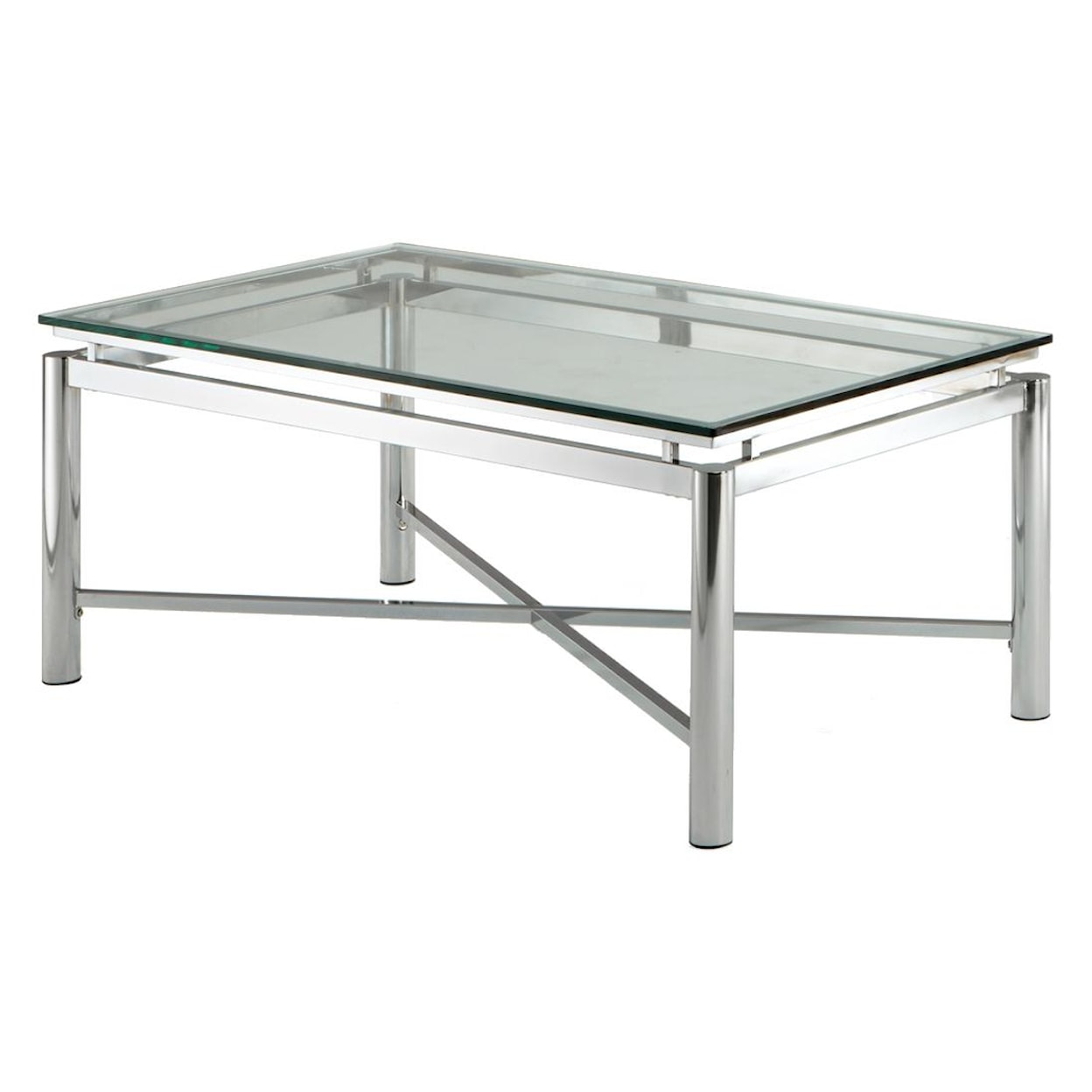 Prime Nova Glass Top Cocktail Table