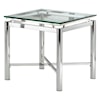 Steve Silver Nova Glass Top End Table