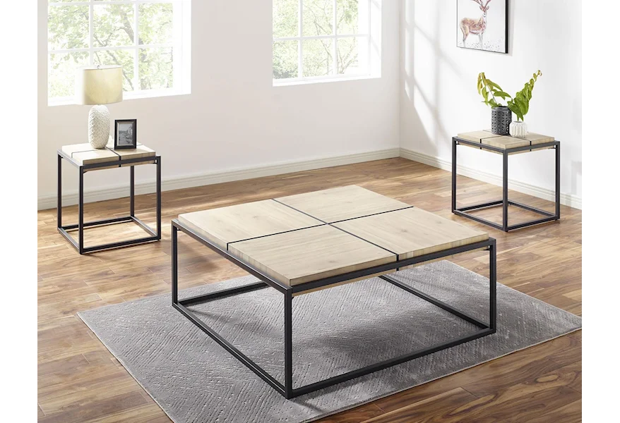 Oaklee 3 Piece Coffee Table Set by Steve Silver at Sam Levitz Furniture
