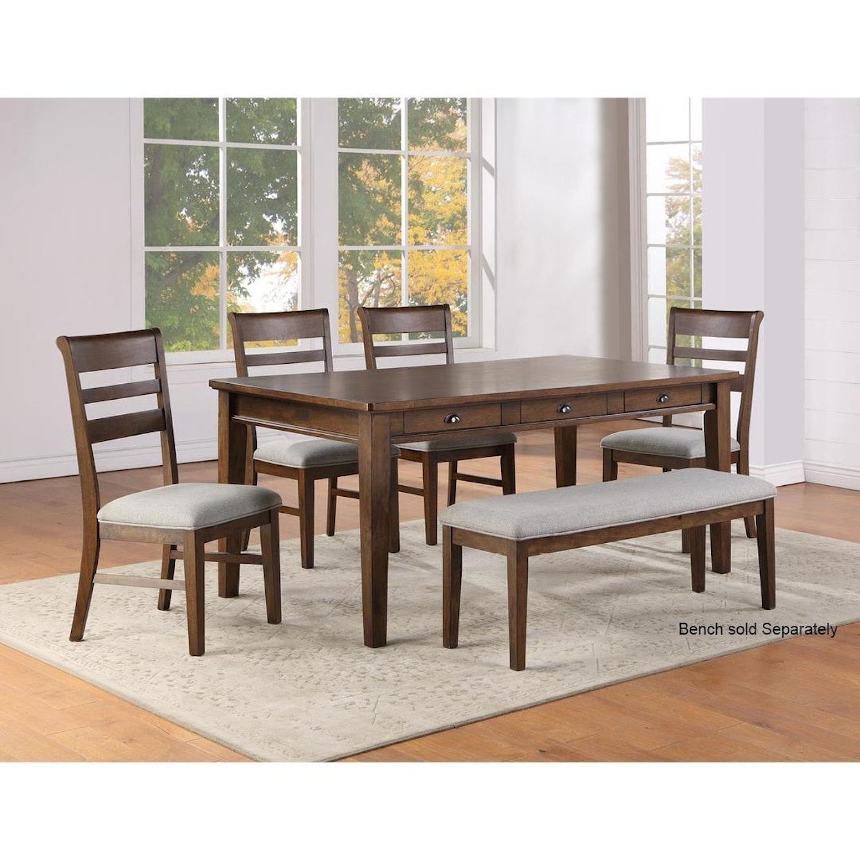 Steve Silver Ora 5-Piece Table and 4 Chairs