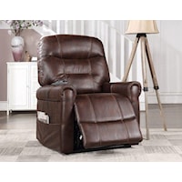 Faux Leather Power Lift Chair with Heat and Massage