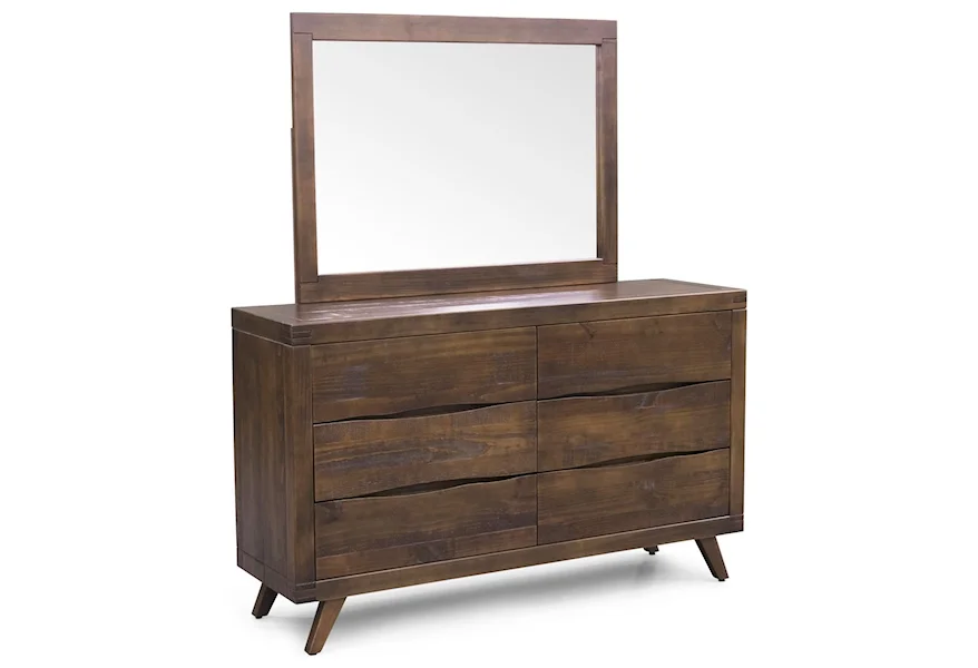 Pasco Dresser and Mirror Combination by Steve Silver at Z & R Furniture