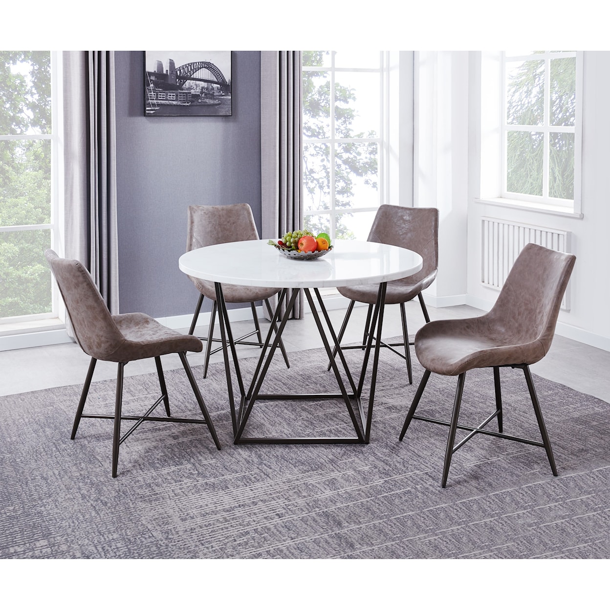 Prime Ramona 5-Piece Dining Table and Chair Set