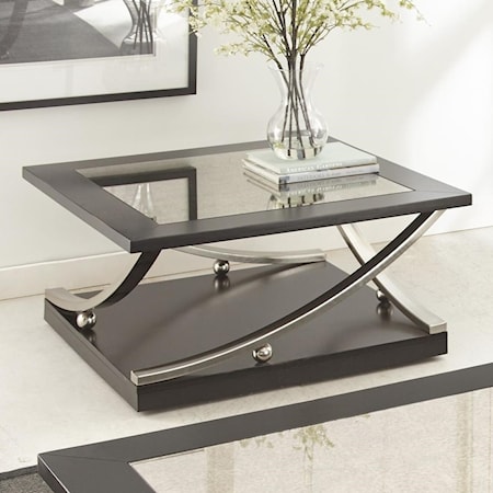 Square Cocktail Table with Caster 