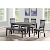 Belfort Essentials Raven Dining Set with Bench