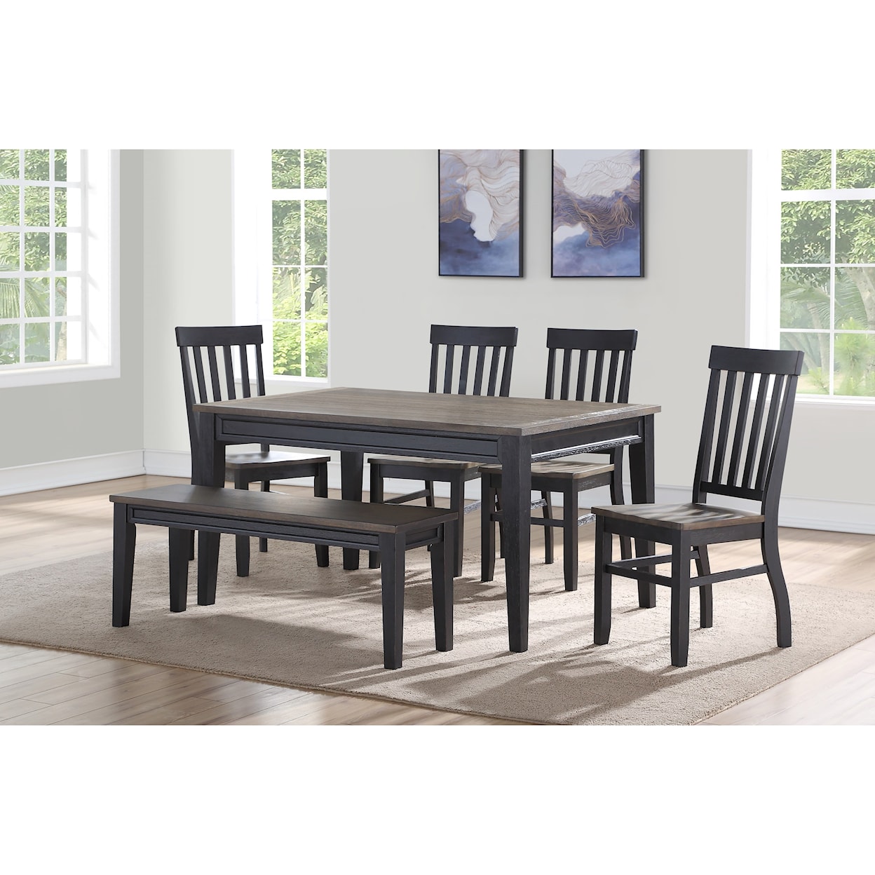 Prime Raven Dining Set with Bench