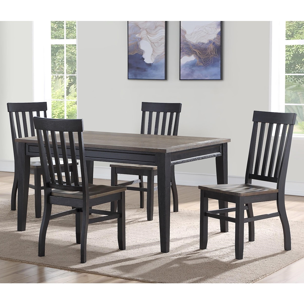 Belfort Essentials Raven 5 Pc Dining Set