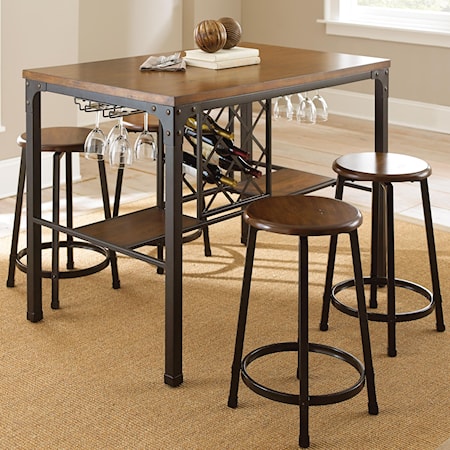5 Piece Counter Table Set