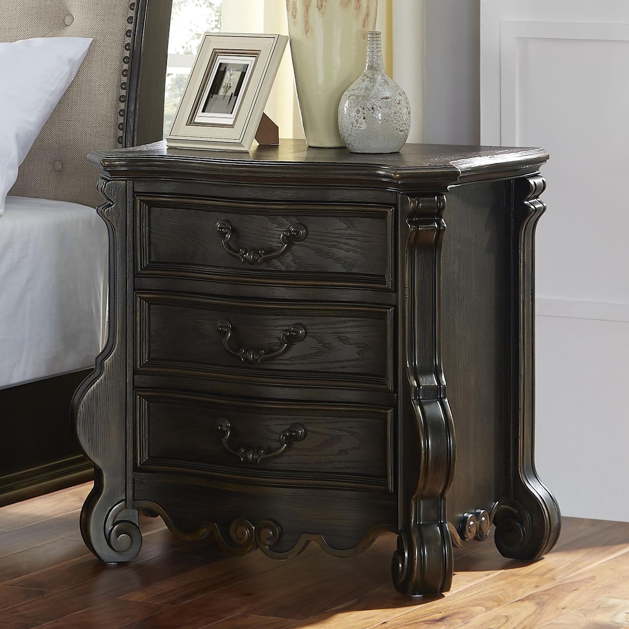 Steve Silver Rhapsody 3-Drawer Nightstand