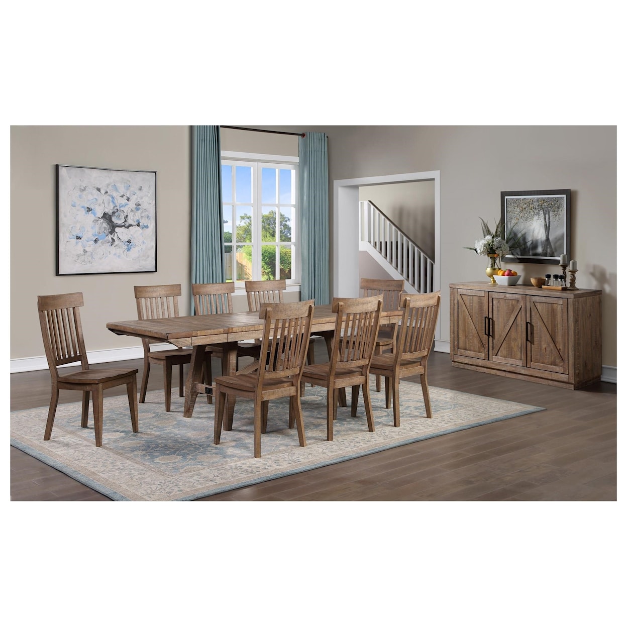 Steve Silver Riverdale 8 Piece Dining Room Set