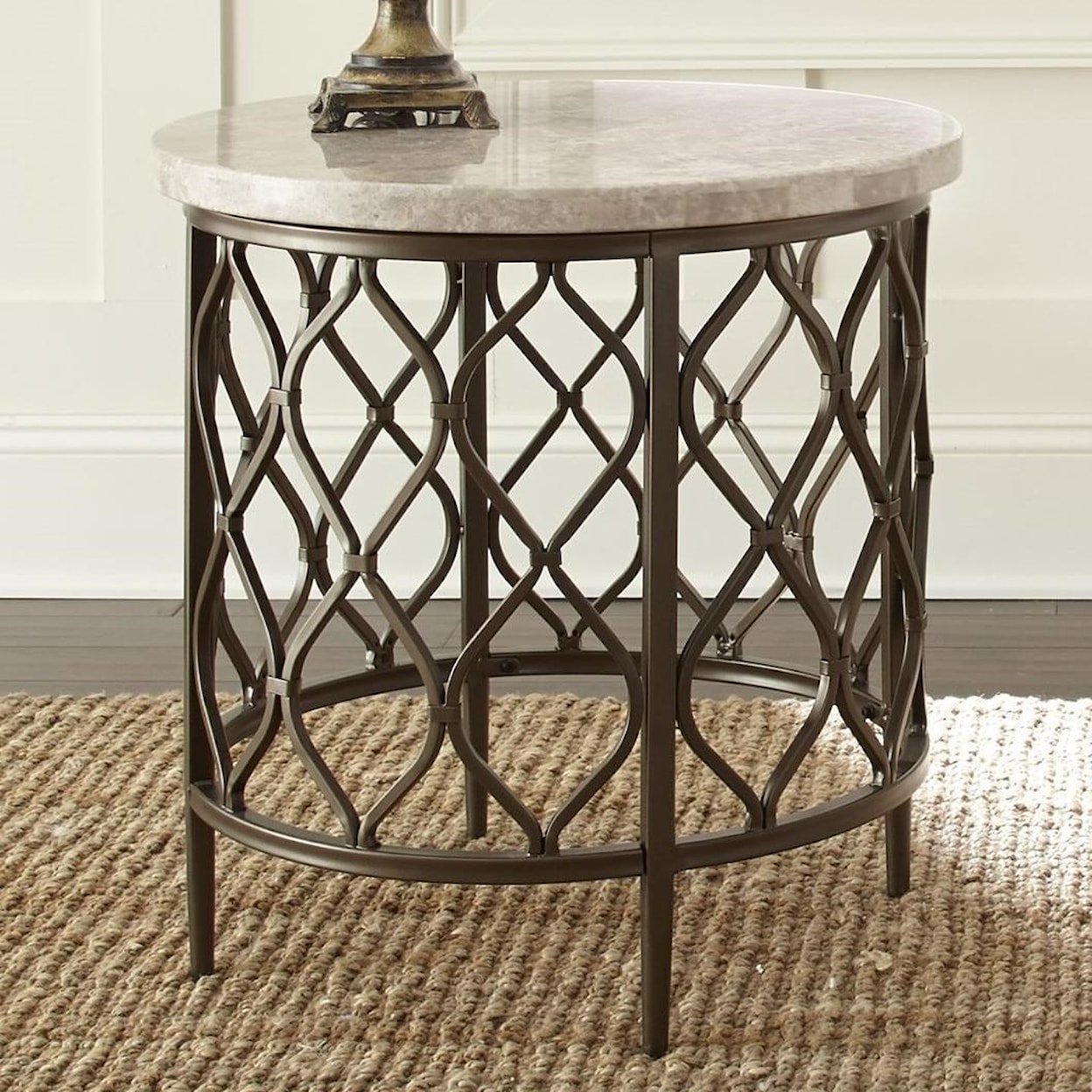 Steve Silver Roland Stone Top End Table