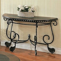 Traditional Metal Sofa Table