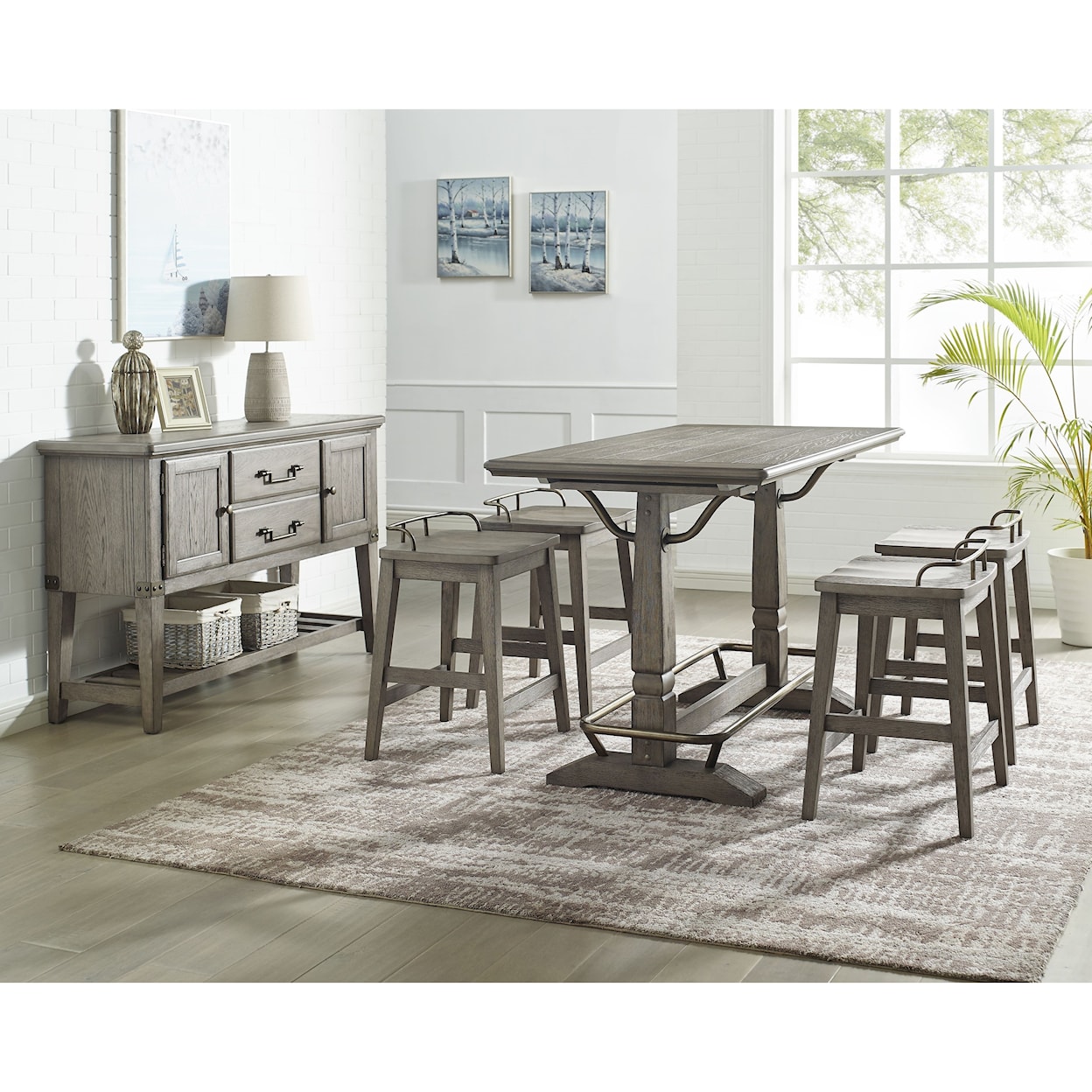 Steve Silver Ryan Counter Height Dining Room Group