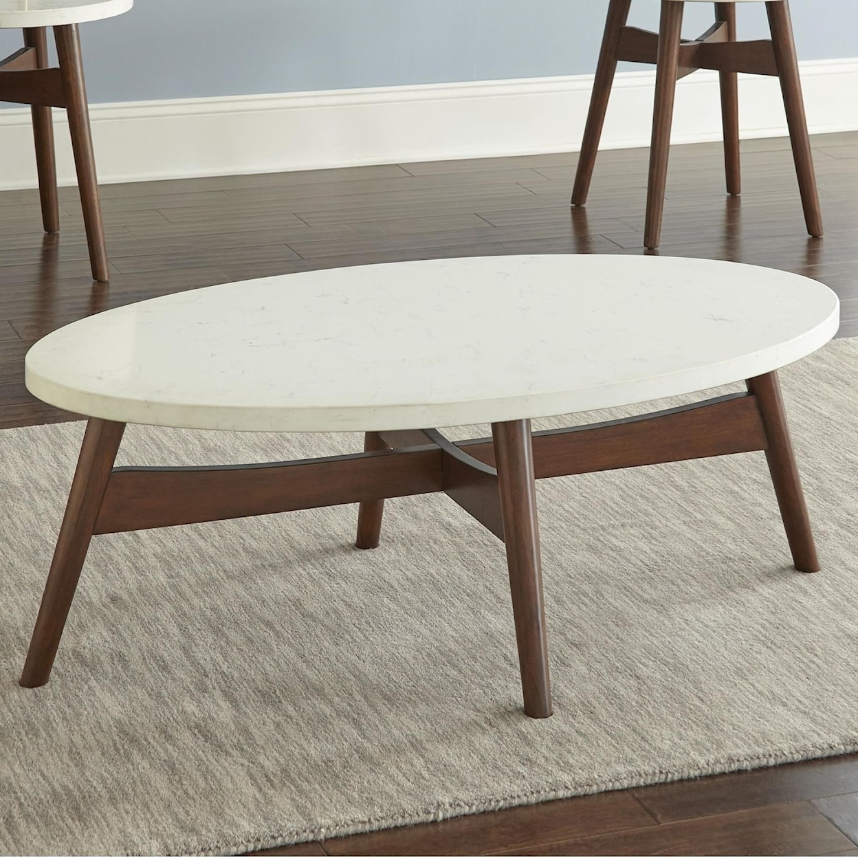 Prime Serena Silverstone&reg; Oval Cocktail Table