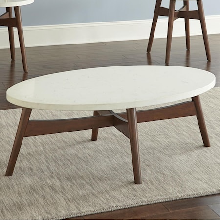 Silverstone&reg; Oval Cocktail Table