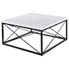 Steve Silver Sky SKY WHITE MARBLE COCKTAIL TABLE |