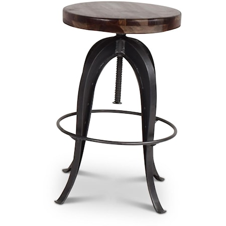 Industrial Adjustable Round Stool