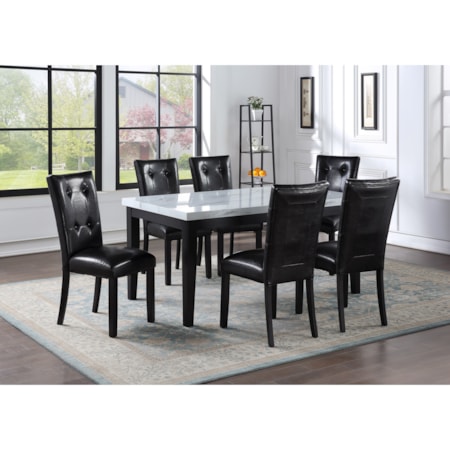 7-Piece Table and Chair Set