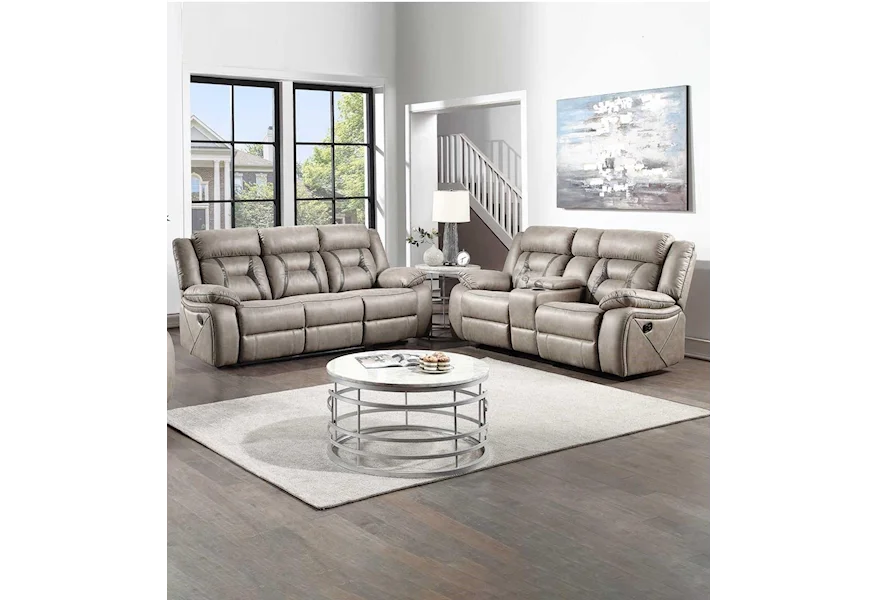 Tyson 2 Piece Manual Reclining Living Room Set by Steve Silver at Sam Levitz Furniture