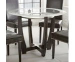 Prime Verano 45" Round Glass Top Dining Table