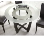 Prime Verano 45" Round Glass Top Dining Table
