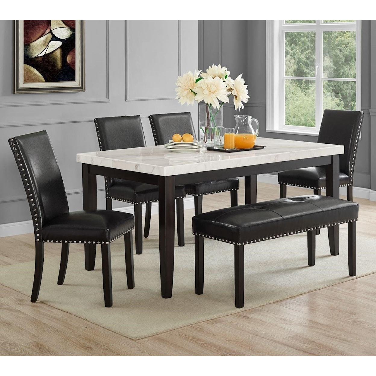 Prime Westby Table and Chair Set with Bench