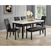 Prime Westby White Marble Top Dining Table