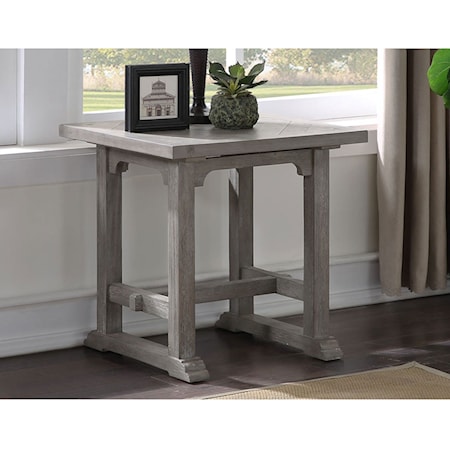 WHALES GREY END TABLE |