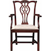 Stickley Classics Cherry and Mahogany Chippendale Arm Chair