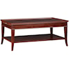 Stickley Classics Cherry and Mahogany Brewster Cocktail Table