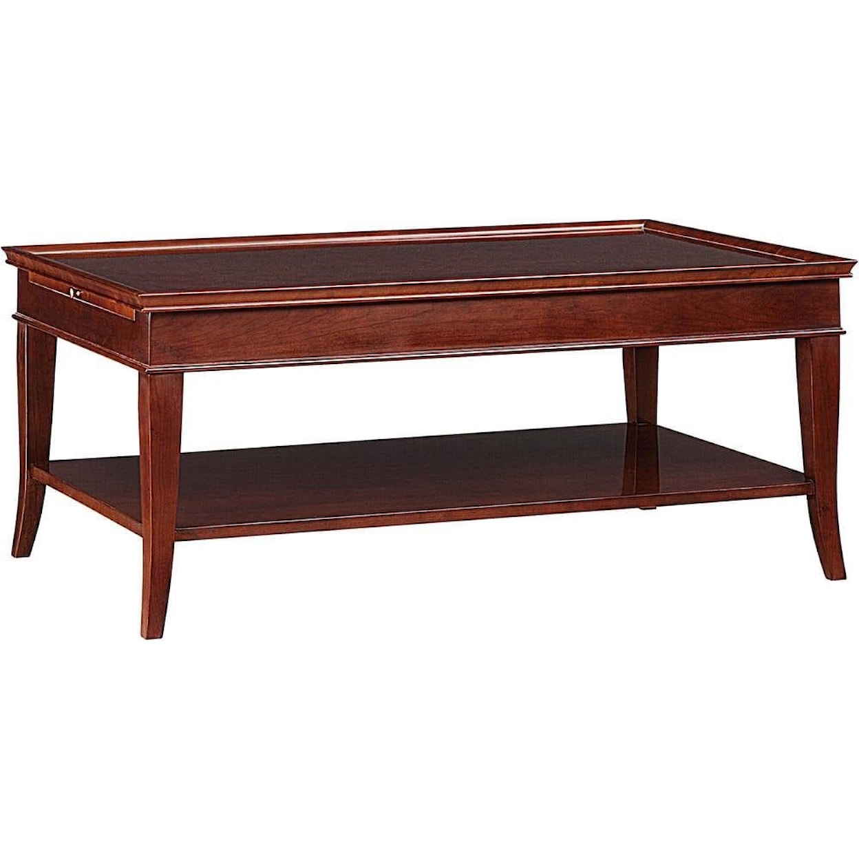 Stickley Classics Cherry and Mahogany Brewster Cocktail Table